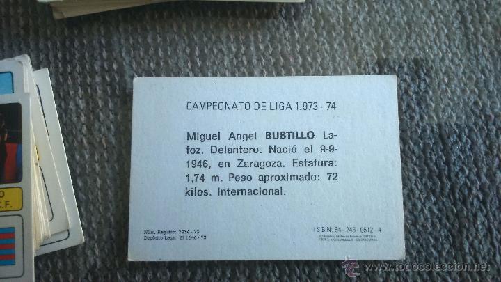 Cromos de f&uacute;tbol: Fher 73 74 C.d.malaga bustillo nunca pegado - Foto 2