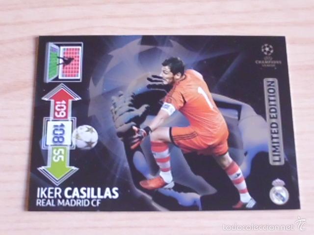 Cromos de F&uacute;tbol: Cromo Adrenalyn UEFA Champions League 2012-2013 (12-13) Iker Casillas (Real Madrid). Limited Edition