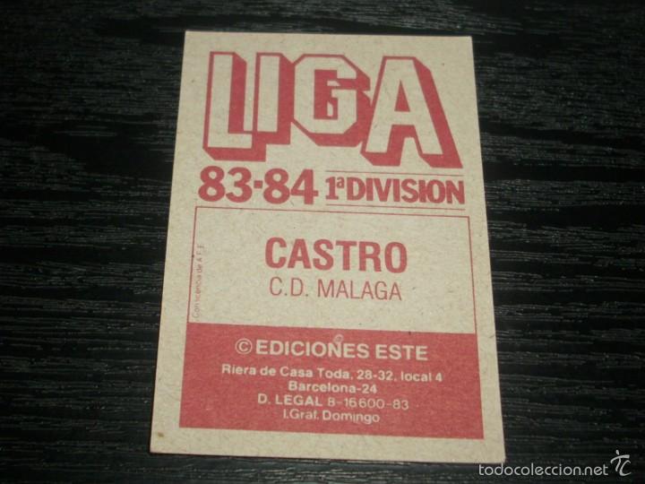 Cromos de f&uacute;tbol: -ESTE 83-84 : CASTRO  ( MALAGA ) - Foto 2