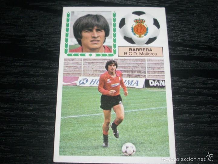 Cromos de f&uacute;tbol: -ESTE 83-84 : BARRERA  ( MALLORCA )  -- ERROR CORTE EN LA TRASERA -- - Foto 1