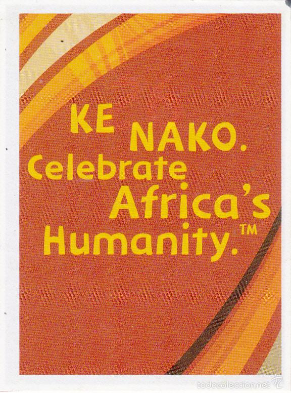 Cromos de f&uacute;tbol: SOUTH AFRICA 2010 ESLOGAN OFICIAL N&ordm; 26 (RECORTADO) (C-2)