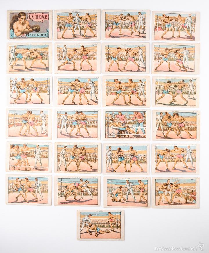 Cromos de f&uacute;tbol: COLECCION COMPLETA DE 25 CROMOS LA BOXE CARPENTIER - Foto 1