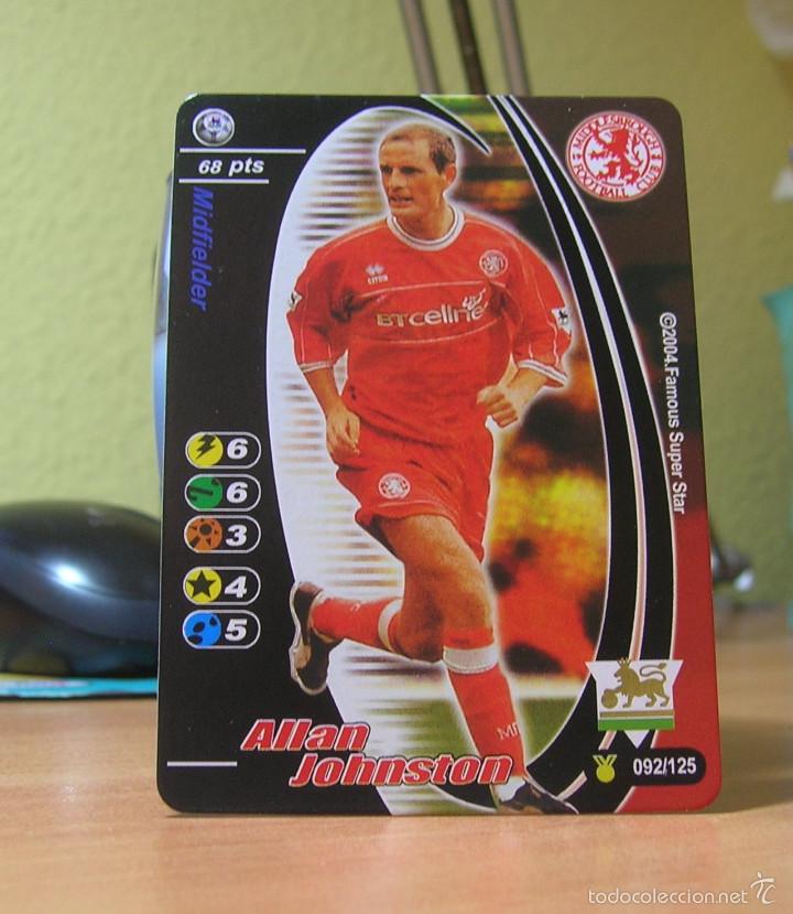 Fu&szlig;ball-Sticker: FAMOUS SUPER STAR-SUPERSTAR  ALLAN JOHNSTON  (MIDDLESBOROGUH) LIGA INGLESA-PREMIER LEAGUE