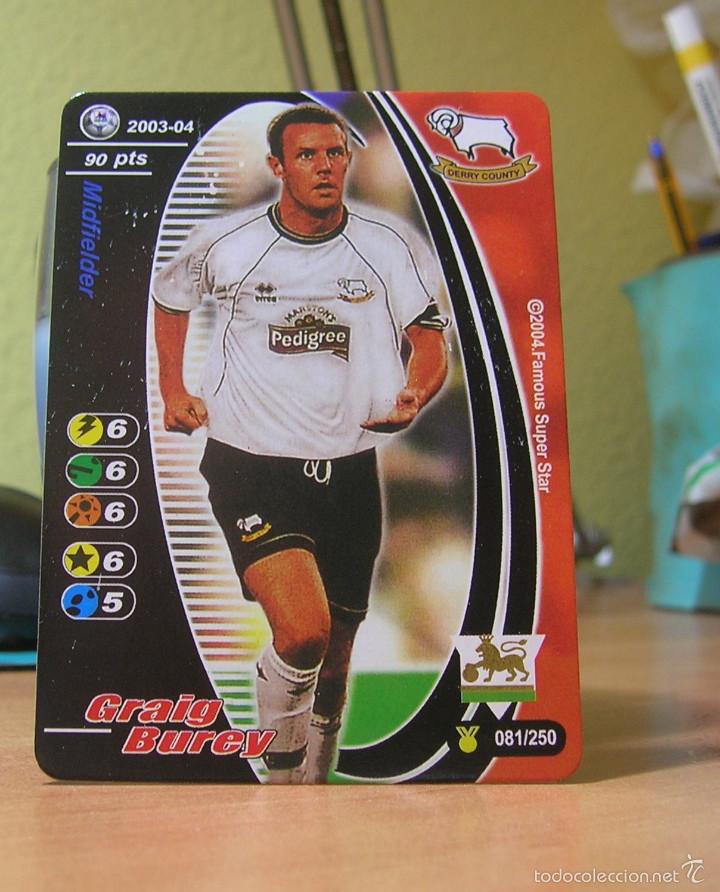 Cromos de Futebol: FAMOUS SUPER STAR-SUPERSTAR  GRAIG BUREY (DERBY COUNTY) LIGA INGLESA-PREMIER LEAGUE