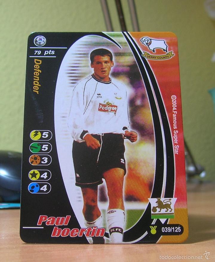 Fu&szlig;ball-Sticker: FAMOUS SUPER STAR-SUPERSTAR  PAUL BOERTIN (DERBY COUNTY) LIGA INGLESA-PREMIER LEAGUE