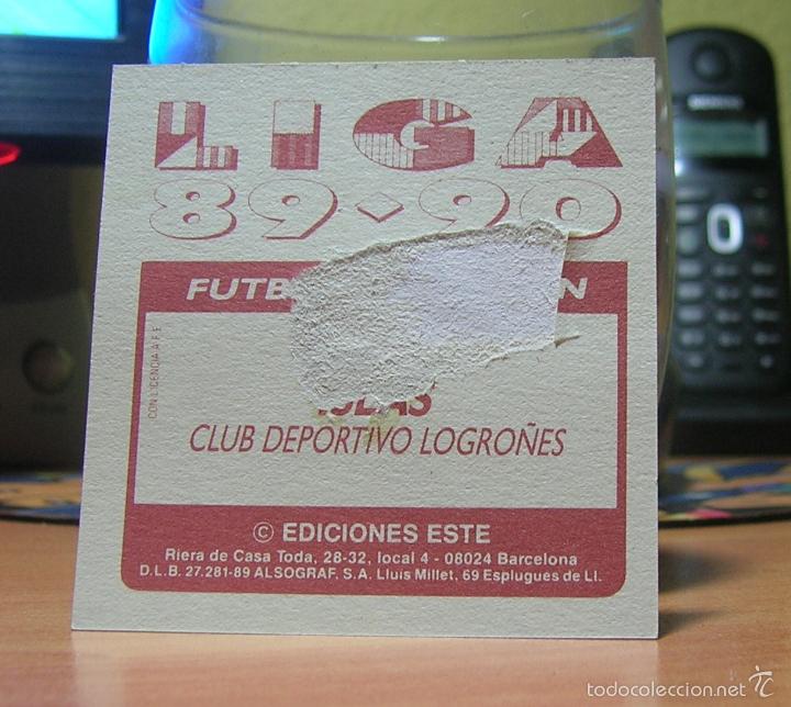 Cromos de f&uacute;tbol: EDICIONES ESTE 1989-1990 89-90 ISLAS (LOGRO&Ntilde;ES) DESPEGADO LEER - Foto 2