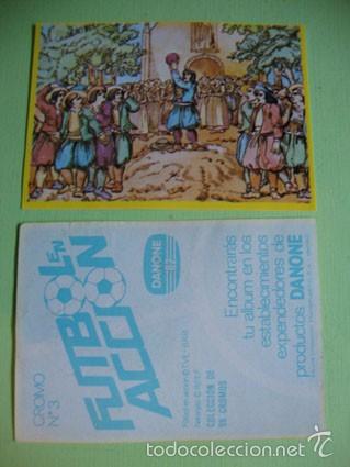 Cromos de F&uacute;tbol: CROMO ALBUM FUTBOL EN ACCION DE DANONE N&ordm; 3 A&Ntilde;O 1982 (NUEVO SIN PEGAR)