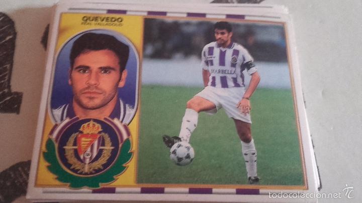 Cromos de F&uacute;tbol: EDICIONES ESTE REAL VALLADOLID-QUEVEDO- CROMO LIGA 96 97 1996 1997 NUNCA PEGADO