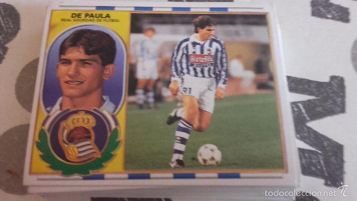 Cartes &agrave; collectionner de Football: EDICIONES ESTE -REAL SOCIEDAD-DE PAULA- CROMO LIGA 96 97 1996 1997 NUNCA PEGADO