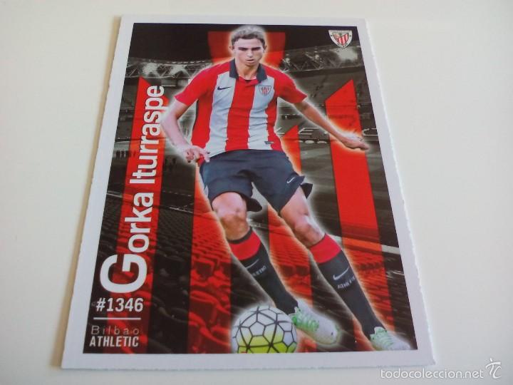 Figurine di Calcio: 1346 GORKA ITURRASPE (ATHLETIC BILBAO B) - - MUNDICROMO 2015 2016 LIGA 15 16 QUIZ