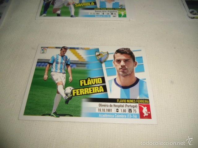 Figurine di Calcio: LIGA ESTE FUTBOL LFP 2013 2014 13 14 NUNCA PEGADO LIGA MALAGA FLAVIO FERREIRA