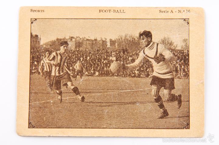 Figurine di Calcio: ZAMORA - CROMO SPORTS FOOT-BALL SERIE A N&ordm; 16- FUTBOL CLUB BARCELONA-SPORTING CLUB DE GIJON