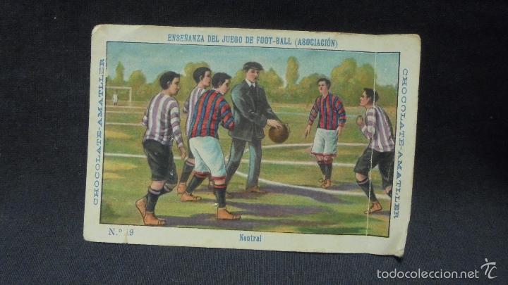 Football Stickers: CROMO - ENSE&Ntilde;ANZA DEL JUEGO DE FOOT-BALL ASOCIACION - N&ordm; 19 - NEUTRAL -
