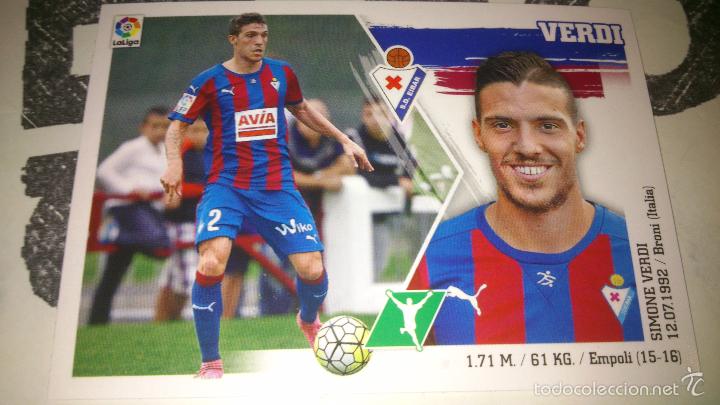 Cromos de F&uacute;tbol: VERDI- EIBAR-COLOCA N&ordm;19 BIS - EDICIONES ESTE -LIGA 2015 - 2016 (15/16) -4&ordf; EDICION.NUEVO