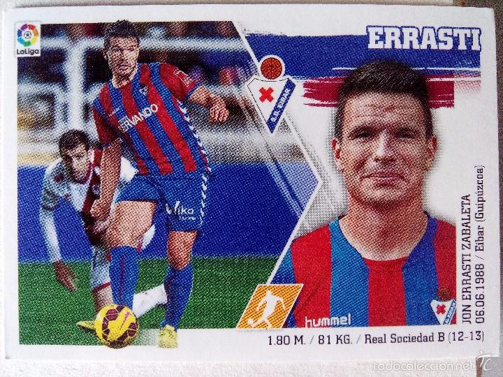 Cromos de f&uacute;tbol: CROMO LIGA ESTE 2015-16 EIBAR 12- Errasti - Foto 1