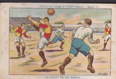 Figurine di Calcio: CROMO FUTBOL COLECCION COMO SE JUEGA AL FUTBOL N&ordm; 17