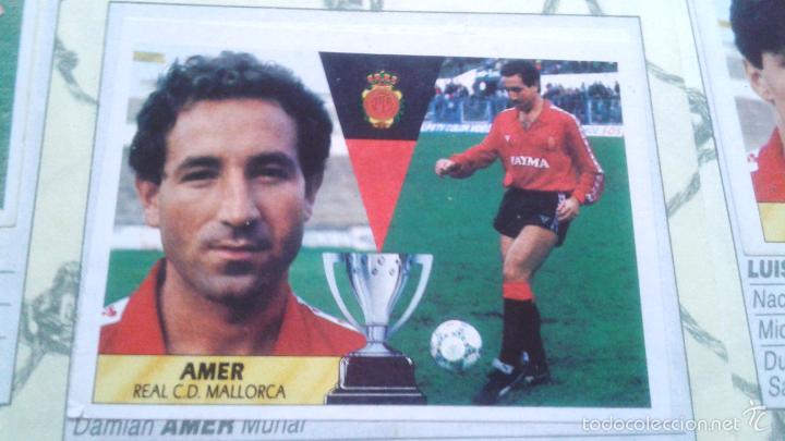 Fu&szlig;ball-Sticker: 87/88 ESTE. ERROR DIFERENCIA IMPRESION OSCURECIDO AMER MALLORCA