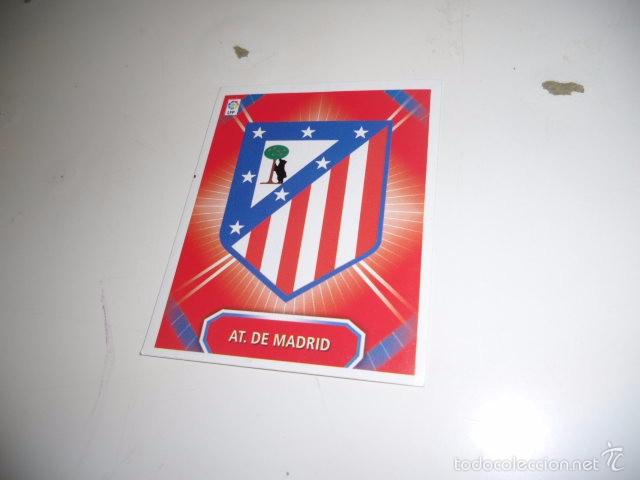 Football Stickers: CROMO FUTBOL ESCUDO AT. DE MADRID