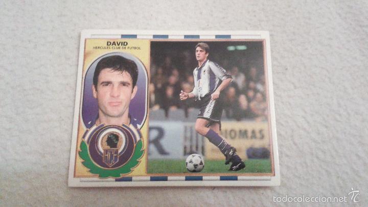 Cromos de f&uacute;tbol: 96/97 ESTE. NUNCA PEGADO BAJA HERCULES DAVID - Foto 1