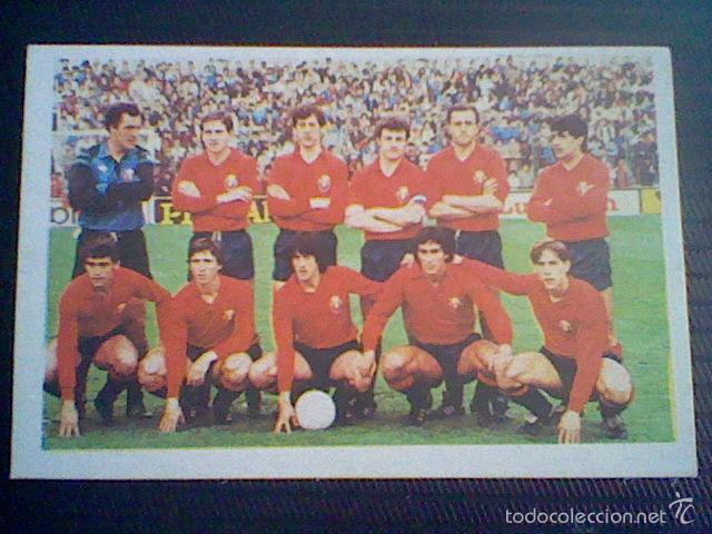 Cromos de F&uacute;tbol: ed cromos cano futbol 84 pastelitos cropan sin pegar nunca alineacion osasuna