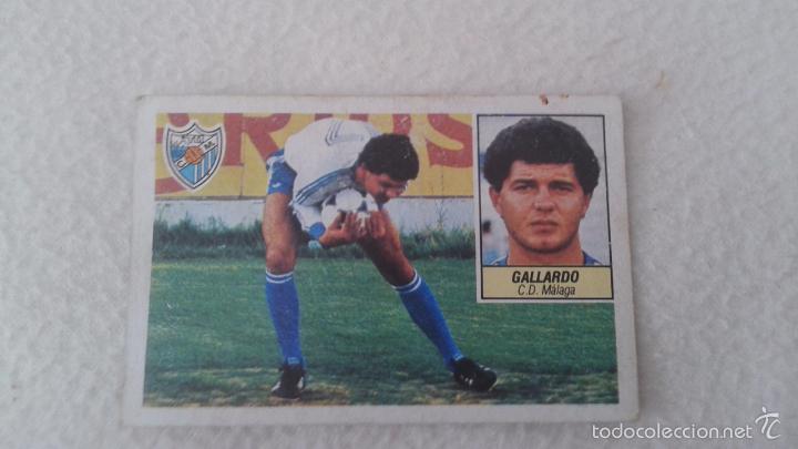 Cromos de f&uacute;tbol: 84-85 ESTE. COLOCA MALAGA GALLARDO - Foto 1