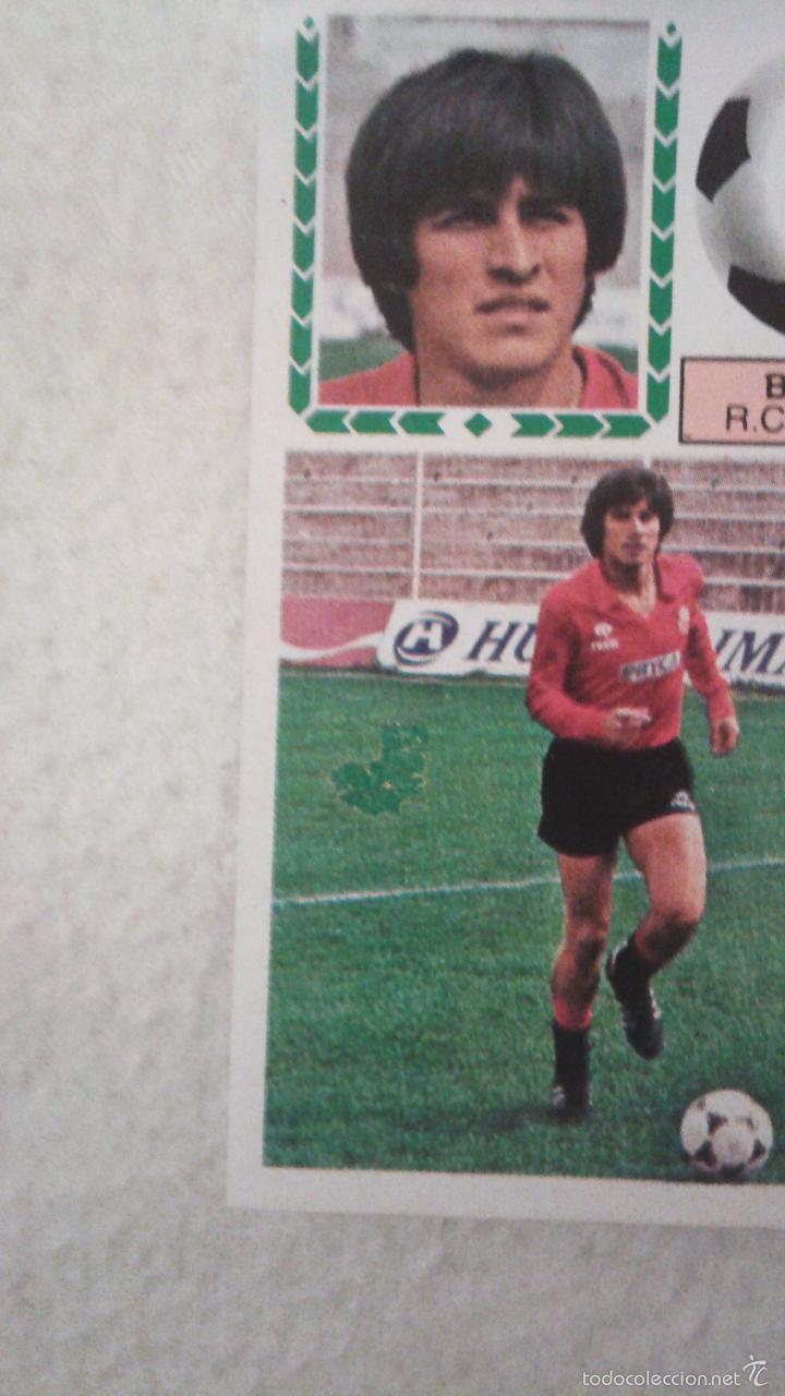 Cromos de f&uacute;tbol: 83/84 ESTE. BARRERA MALLORCA CON ERROR IMPRESION MANCHA CESPED - Foto 2