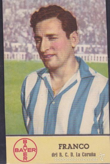 Fu&szlig;ball-Sticker: CROMO FUTBOL GRAFICAS MANEN FRANCO C.D. LA CORU&Ntilde;A