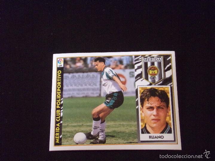 Cromos de f&uacute;tbol: RUANO, COLOCA. MERIDA. ESTE 97-98. - Foto 1