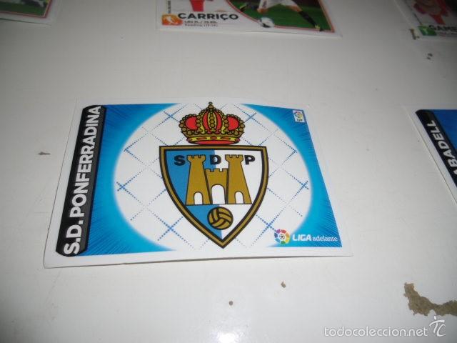 Football Stickers: CROMOS PANINI ESTE NUNCA PEGADO 2014 2015 14 15 ESCUDO LIGA ADELANTE PONFERRADINA