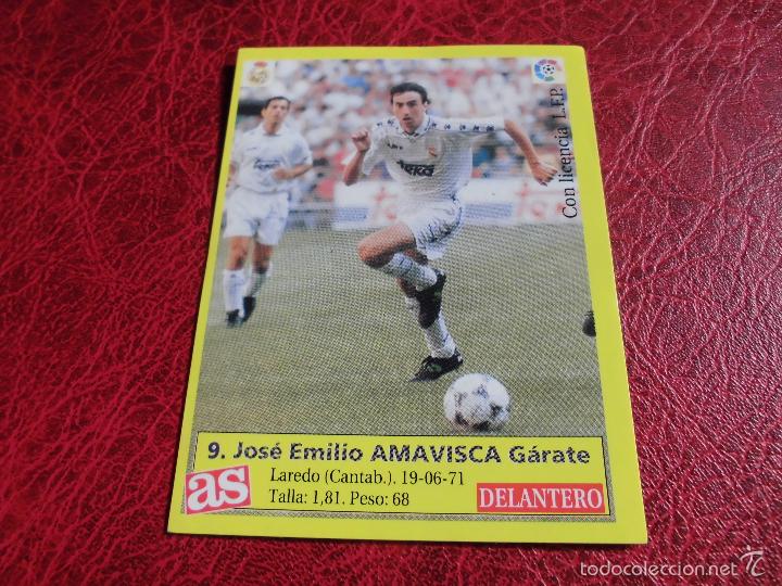 Amavisca real madrid 95 96 cromo liga futbol 19 Vendido