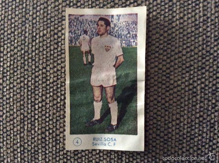 Cromos de f&uacute;tbol: Bachende 1957/58. Sevilla 4 Ruiz Sosa