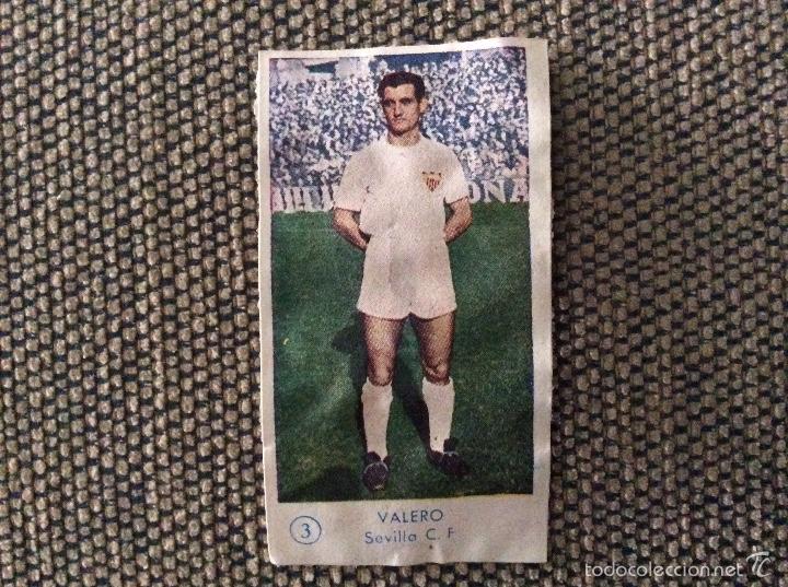 Cromos de f&uacute;tbol: Bachende 1957/58. Sevilla 3 Valero