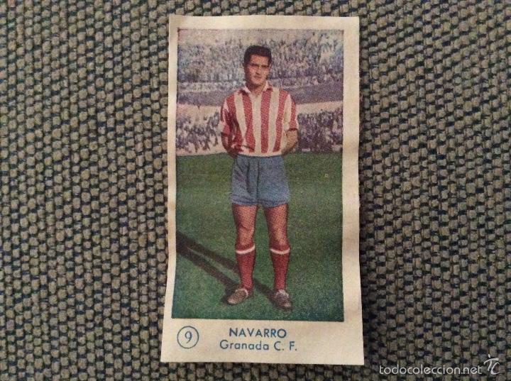 Cromos de f&uacute;tbol: Bachende 1957/58. Granada 9 Navarro