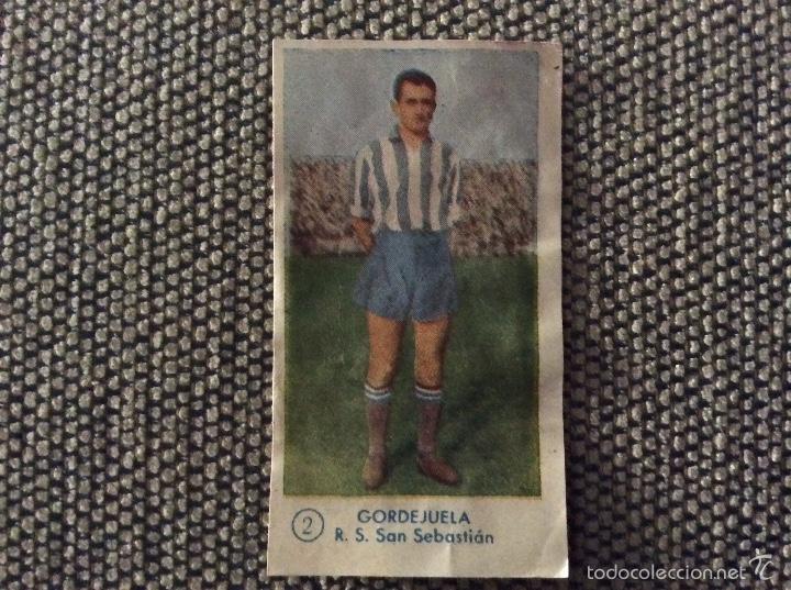 Cromos de f&uacute;tbol: Bachende 1957/58. R. Sociedad 2 Gordejuela