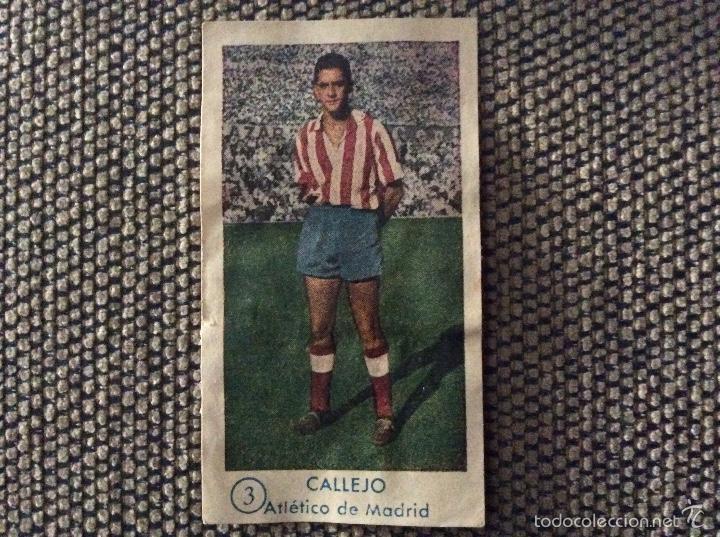 Cromos de f&uacute;tbol: Bachende 1957/58. At. Madrid 3 Callejo