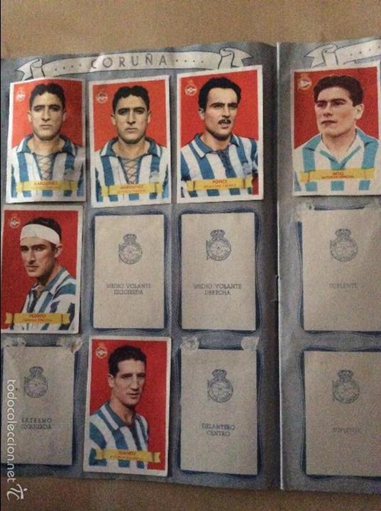 Figurine di Calcio: Bruguera 1949/50 CAMPEONES. Lote 6 cromos CORU&Ntilde;A