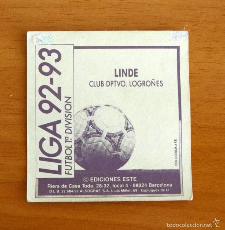 Cromos de f&uacute;tbol: Logro&ntilde;&eacute;s - Linde - Ediciones Este 1992-1993, 92-93 - Foto 2
