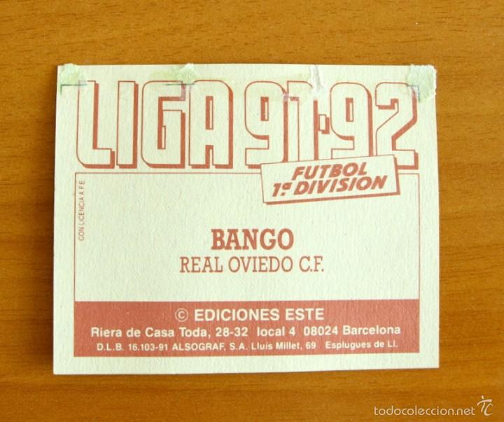 Cromos de f&uacute;tbol: Oviedo - Bango - Ediciones Este 1991-1992, 91-92 - Foto 2