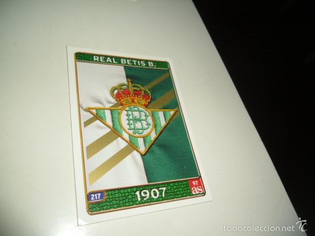 Football Stickers: CROMO FICHA DE LA LIGA MUNDICROMO 2005 2004 04 05 DIARIO AS BETIS 97 ESCUDO