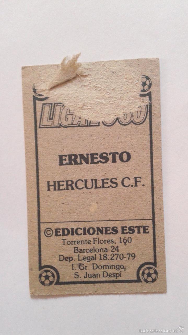 Cromos de f&uacute;tbol: 79-80 ESTE. HERCULES ERNESTO - Foto 2