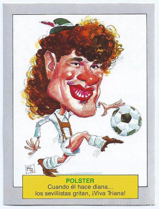 Cromos de f&uacute;tbol: Polster - Karikatas - Ediciones Este &iexcl;Impecable! - Foto 1