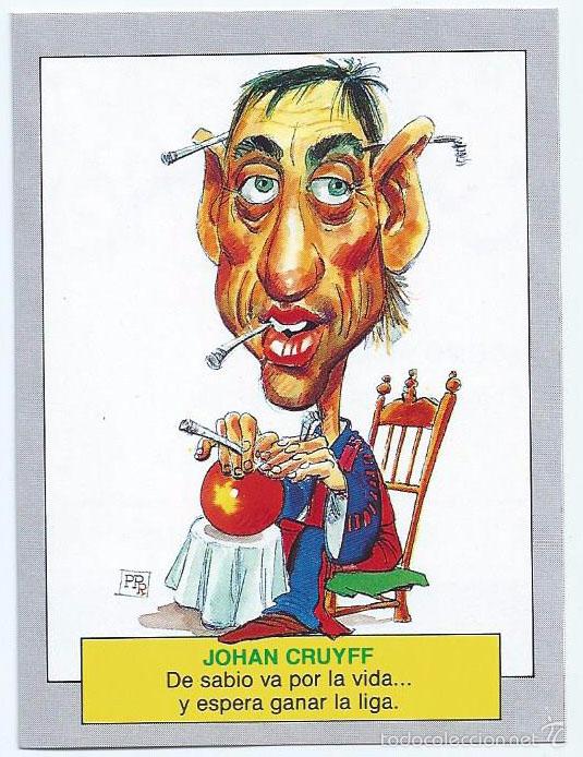 Cromos de f&uacute;tbol: Cruyff - Karikatas - Ediciones Este &iexcl;Impecable! - Foto 1