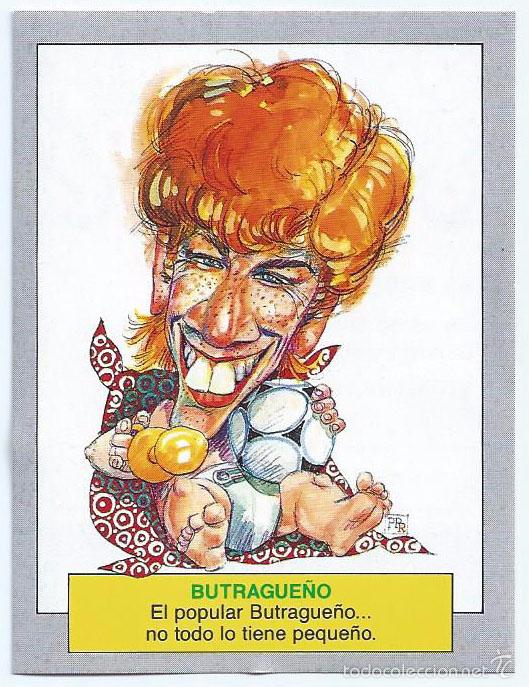 Cromos de f&uacute;tbol: Butrague&ntilde;o - Karikatas - Ediciones Este &iexcl;Impecable! - Foto 1