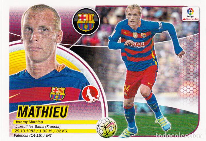 Cromos de f&uacute;tbol: ESTE 2016-17 MATHIEU N&ordm; 6A (NUEVO DE SOBRE) - Foto 1