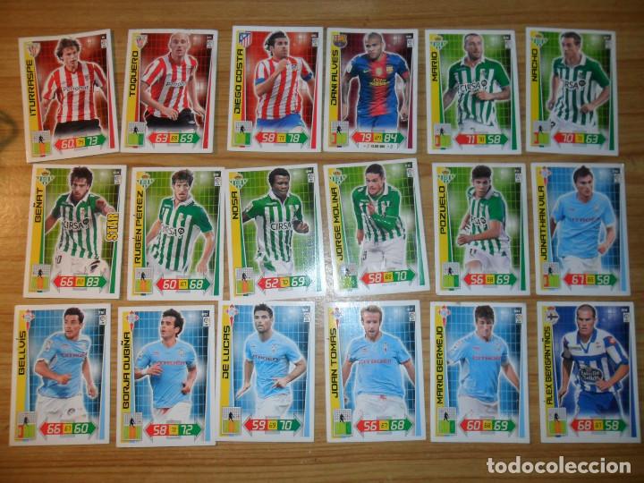 Cromos de F&uacute;tbol: Lote de 90 cromos / trading cards Adrenalyn liga Panini (temp. 2012 - 2013)