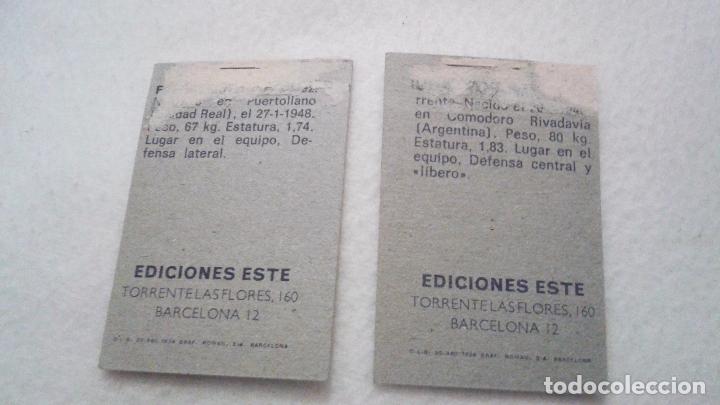 Cromos de f&uacute;tbol: 74-75 ESTE. ERROR DE CORTE LEVE SPORTING GIJON FABIAN Y DORIA - Foto 2