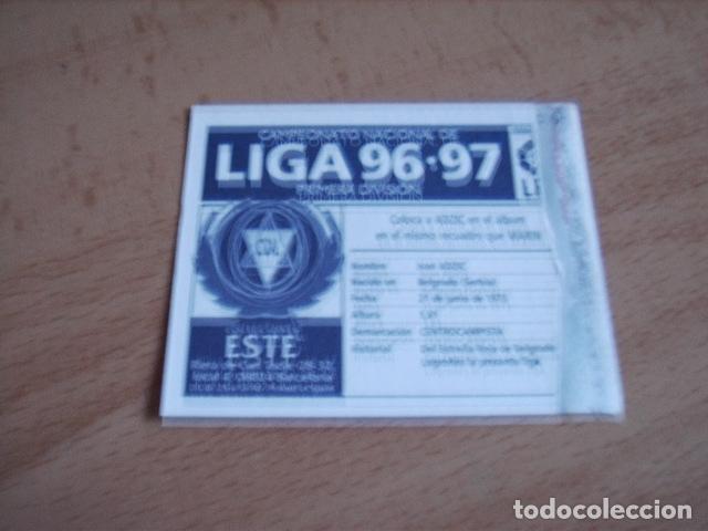 Cromos de f&uacute;tbol: LOGRO&Ntilde;ES   ADZIC  COLOCA  ED.ESTE 96-97  VENTANILLA - Foto 2