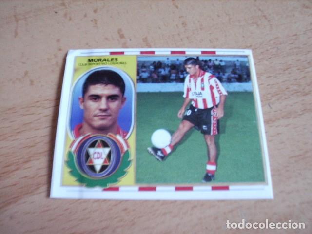 Cromos de f&uacute;tbol: LOGRO&Ntilde;ES  MORALES  COLOCA  ED.ESTE 96-97  VENTANILLA - Foto 1