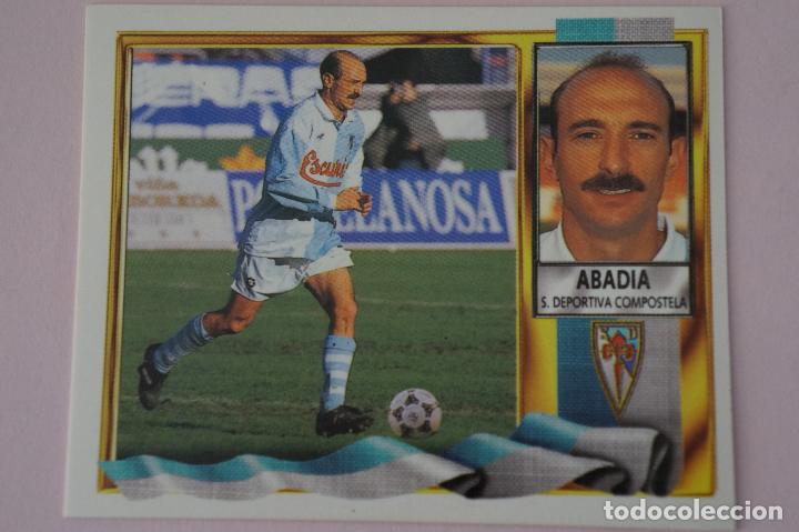 Cromos de F&uacute;tbol: CROMO DE F&Uacute;TBOL ABADIA DEL S.D. COMPOSTELA SIN PEGAR LIGA ESTE 1995-1996/95-96