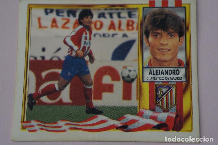 Cromos de f&uacute;tbol: CROMO DE F&Uacute;TBOL ALEJANDRO DEL AT. MADRID BAJA SIN PEGAR LIGA ESTE 1995-1996/95-96